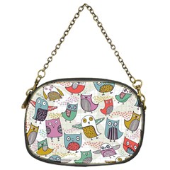 Owl Animal Bird Pattern Chain Purse (one Side) by Perong