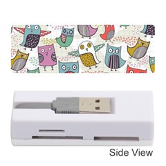 Owl Animal Bird Pattern Memory Card Reader (stick) by Perong