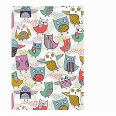 Owl Animal Bird Pattern Small Garden Flag (two Sides) by Perong