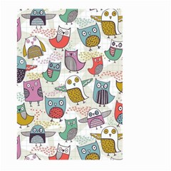 Owl Animal Bird Pattern Large Garden Flag (two Sides) by Perong