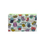 Owl Animal Bird Pattern Cosmetic Bag (XS) Front