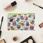 Owl Animal Bird Pattern Cosmetic Bag (XS) Back