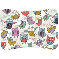 Owl Animal Bird Pattern Velour Seat Head Rest Cushion by Perong