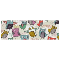 Owl Animal Bird Pattern Banner And Sign 9  X 3  by Perong