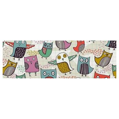 Owl Animal Bird Pattern Banner And Sign 12  X 4  by Perong