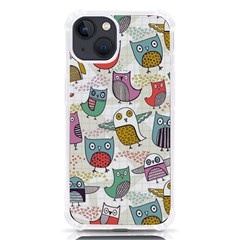 Owl Animal Bird Pattern Iphone 13 Tpu Uv Print Case by Perong