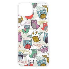 Owl Animal Bird Pattern Iphone 15 Tpu Uv Print Case by Perong