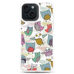 Owl Animal Bird Pattern Iphone 15 Plus Tpu Uv Print Case by Perong