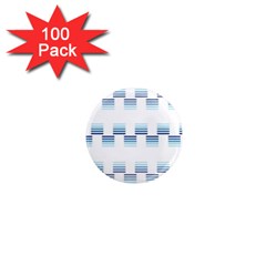 Geometric Pulse Print Design 1  Mini Magnets (100 Pack)  by dflcprintsclothing