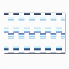 Geometric Pulse Print Design Postcard 4 x 6  (pkg Of 10) by dflcprintsclothing