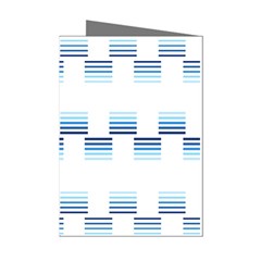 Geometric Pulse Print Design Mini Greeting Cards (pkg Of 8)