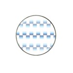 Geometric Pulse Print Design Hat Clip Ball Marker (4 pack) Front