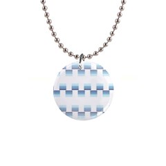 Geometric Pulse Print Design 1  Button Necklace by dflcprintsclothing