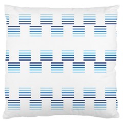 Geometric Pulse Print Design Large Cushion Case (one Side)