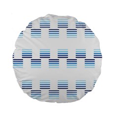 Geometric Pulse Print Design Standard 15  Premium Round Cushions by dflcprintsclothing