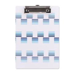 Geometric Pulse Print Design A5 Acrylic Clipboard