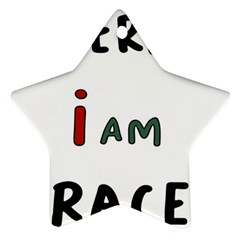 America  I Am Race Star Ornament (two Sides) by RiverRootz