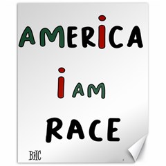 America  I Am Race Canvas 16  X 20  by RiverRootz