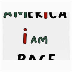 America  I Am Race Large Glasses Cloth by RiverRootz