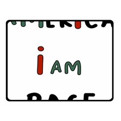 America  I Am Race Fleece Blanket (small) by RiverRootz