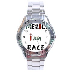 America  I Am Race Stainless Steel Analogue Watch by RiverRootz