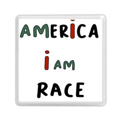 America  I Am Race Memory Card Reader (square) by RiverRootz