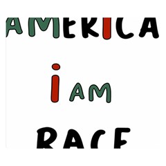 America  I Am Race Two Sides Premium Plush Fleece Blanket (kids Size) by RiverRootz