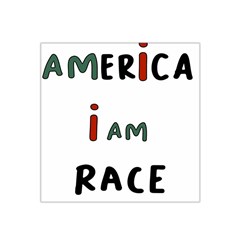 America  I Am Race Satin Bandana Scarf 22  X 22  by RiverRootz