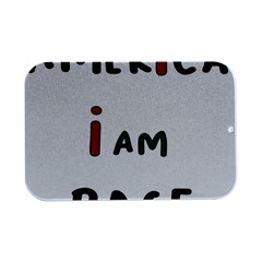 America  I Am Race Open Lid Metal Box (silver)   by RiverRootz