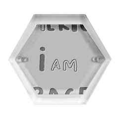 America  I Am Race Hexagon Wood Jewelry Box by RiverRootz