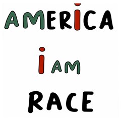 America  I Am Race Wooden Puzzle Square by RiverRootz