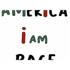 America  I Am Race Two Sides Premium Plush Fleece Blanket (baby Size) by RiverRootz