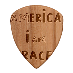 America  I Am Race Wood Guitar Pick (set Of 10) by RiverRootz