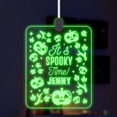 Personalized Happy Halloween Name Any Text LED Acrylic Ornament