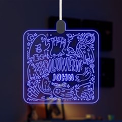 Personalized Happy Halloween Name Any Text LED Acrylic Ornament