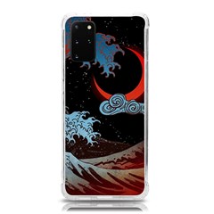 Night In The Ocean Red Waves Art Moon Dark Japanese Wave Samsung Galaxy S20 Plus 6 7 Inch Tpu Uv Case by Perong