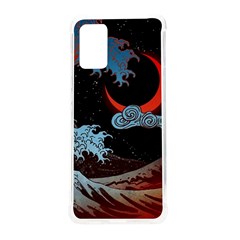 Night In The Ocean Red Waves Art Moon Dark Japanese Wave Samsung Galaxy S20 Plus 6 7 Inch Tpu Uv Case by Perong