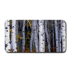 White Birch Trees Autumn Medium Bar Mat by Perong