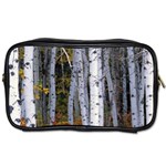 White Birch Trees Autumn Toiletries Bag (Two Sides) Front