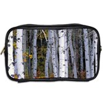 White Birch Trees Autumn Toiletries Bag (Two Sides) Back