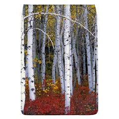 White Birch Trees Autumn Removable Flap Cover (l) by Perong