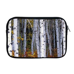 White Birch Trees Autumn Apple Macbook Pro 17  Zipper Case by Perong