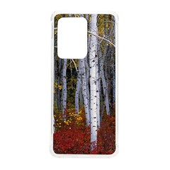 White Birch Trees Autumn Samsung Galaxy S20 Ultra 6 9 Inch Tpu Uv Case by Perong