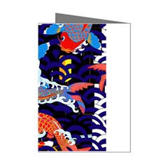 Koi Fish Traditional Japanese Art Mini Greeting Cards (pkg Of 8)