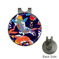 Koi Fish Traditional Japanese Art Hat Clips With Golf Markers by Perong