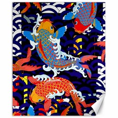 Koi Fish Traditional Japanese Art Canvas 16  X 20  by Perong