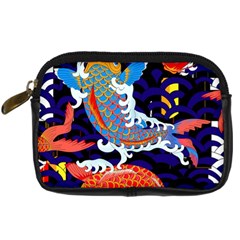 Koi Fish Traditional Japanese Art Digital Camera Leather Case