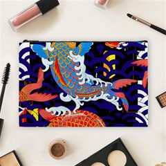 Koi Fish Traditional Japanese Art Cosmetic Bag (large) by Perong