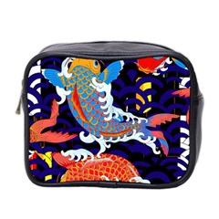 Koi Fish Traditional Japanese Art Mini Toiletries Bag (two Sides) by Perong