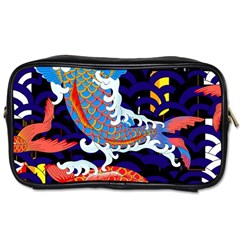 Koi Fish Traditional Japanese Art Toiletries Bag (two Sides) by Perong